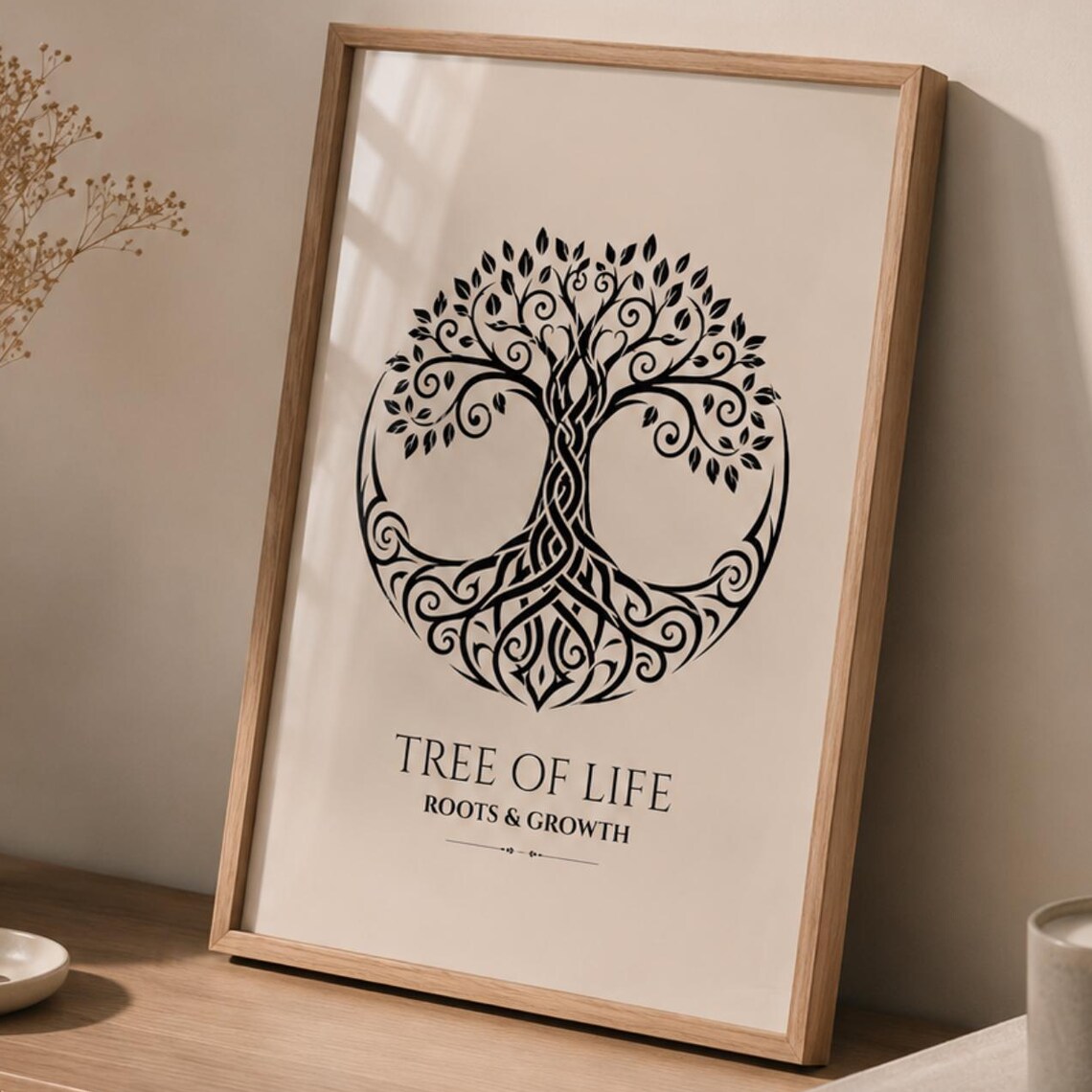 Tree Of Life Wall Art Poster, Roots And Growth Decor