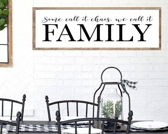 Some Call It Chaos We Call It Family Funny Family Sign Poster
