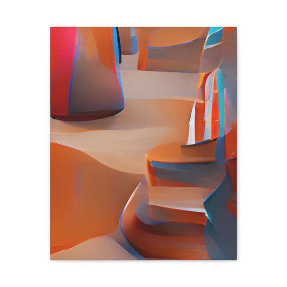Abstract Matte Canvas Wall Art Modern Home Decor