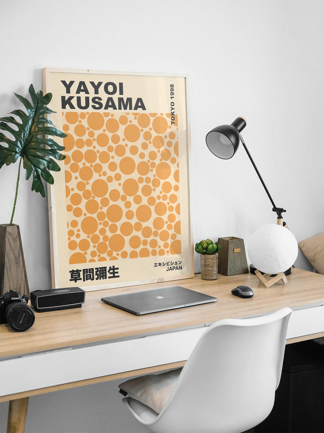Yayoi Kusama Yellow Dots Tokyo 1998 Japanese Exhibition Art Poster - Image 4