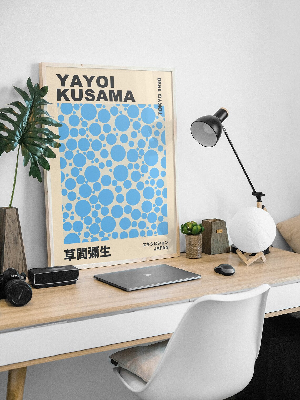 Yayoi Kusama Blue Dots Tokyo 1998 Japanese Exhibition Art Poster - Image 2