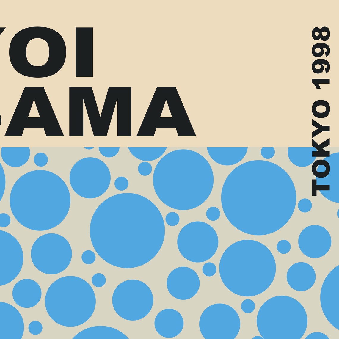 Yayoi Kusama Blue Dots Tokyo 1998 Japanese Exhibition Art Poster - Image 3