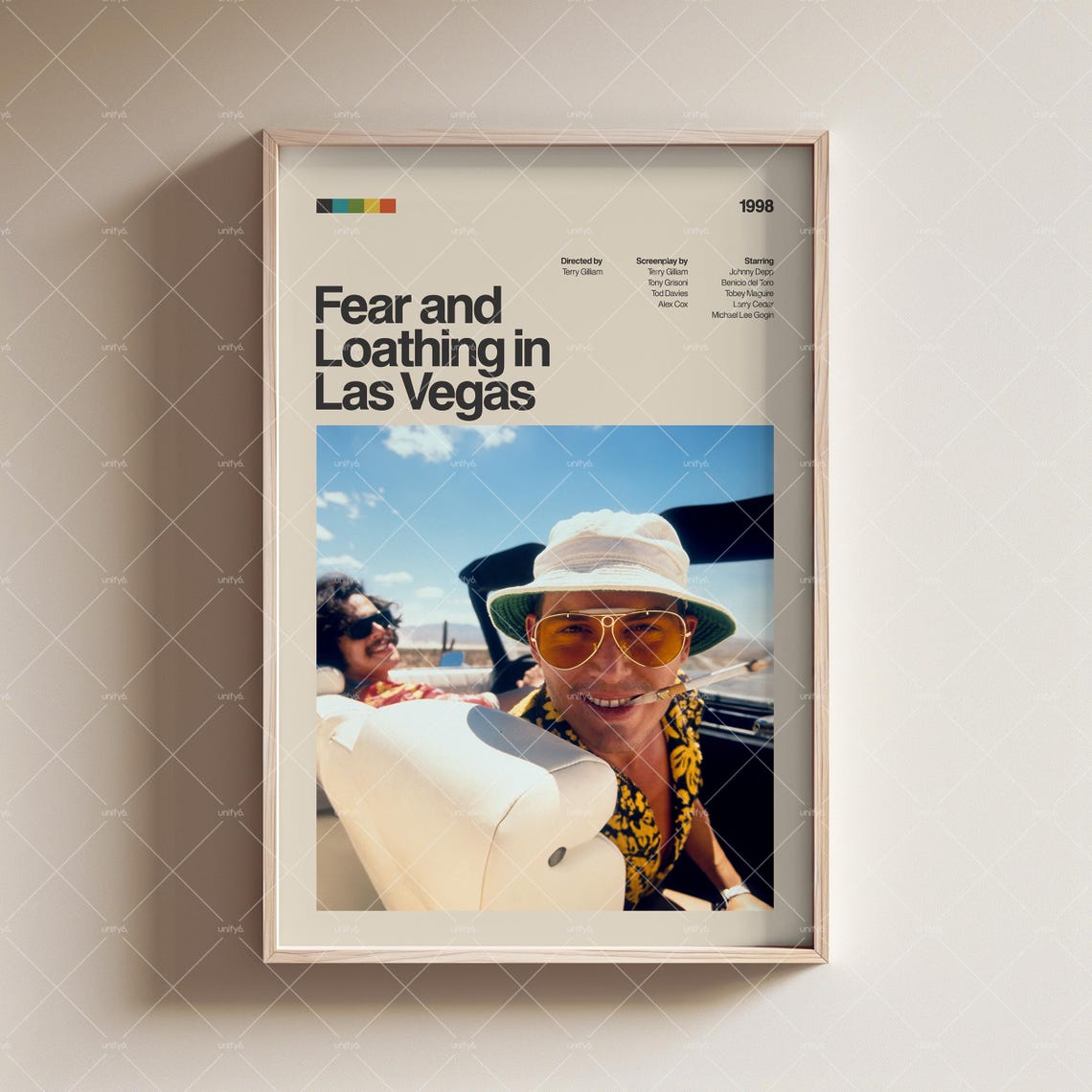 Fear And Loathing In Las Vegas Vintage Retro Poster Fear And Loathing In Las Vegas Movie Print Movie Wall Art Movie Poster