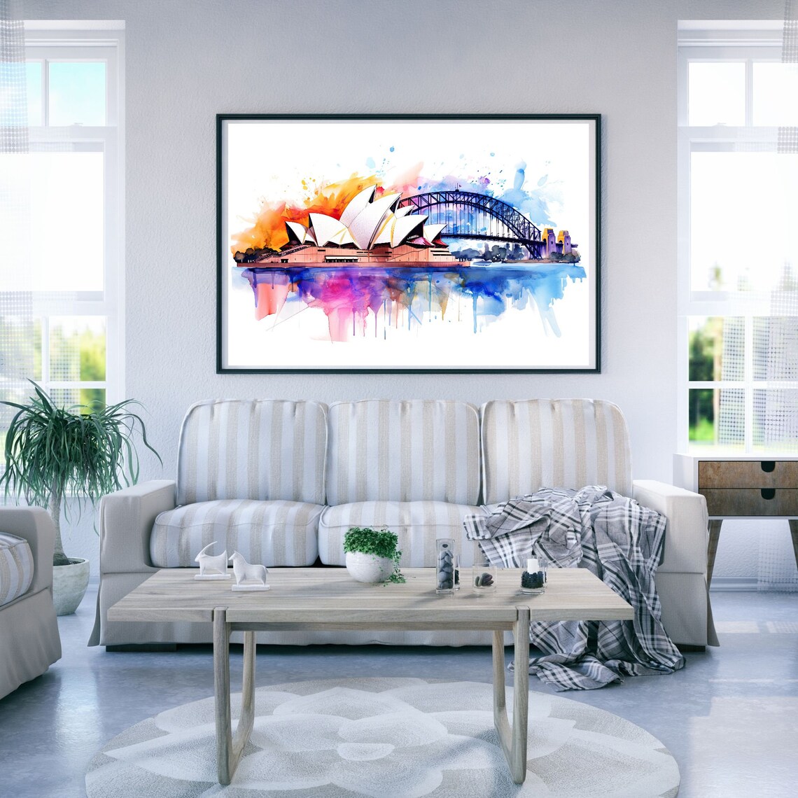 Sydney Opera House Aquarelle Travel Poster - Image 2