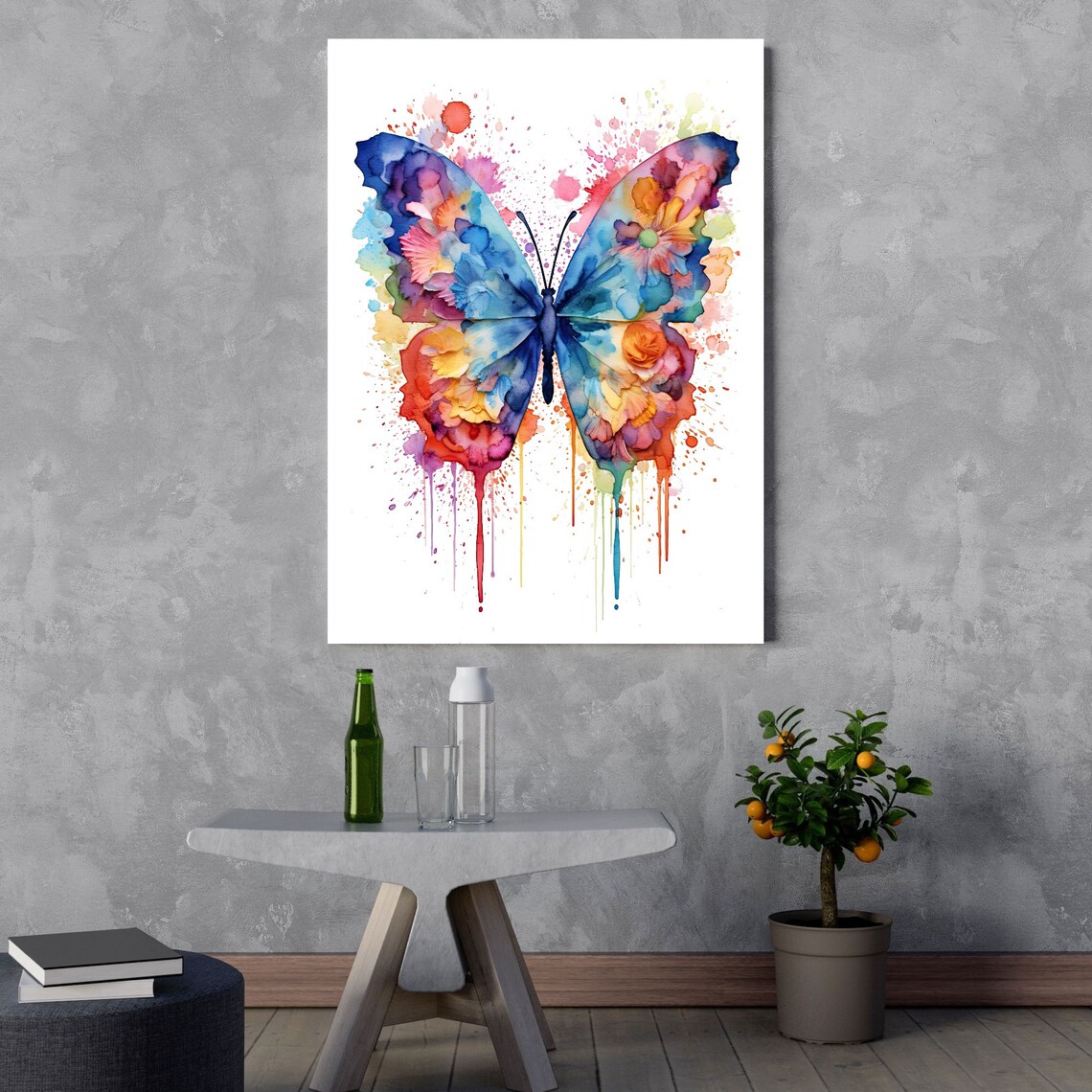 Butterfly Watercolor Art Print, Modern Nature Design - Image 3