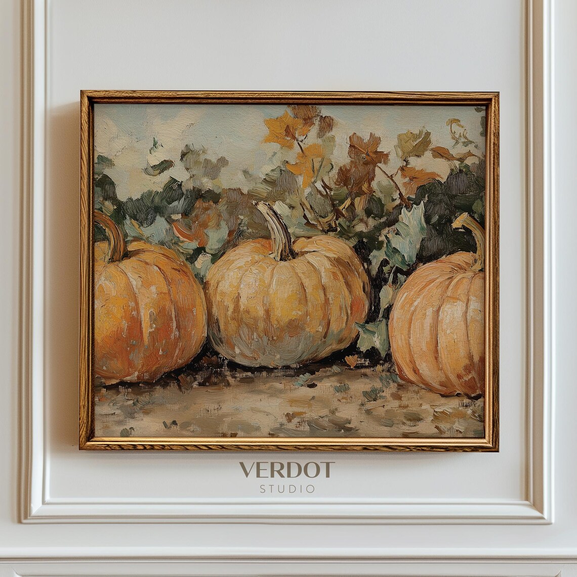 Vintage Pumpkin Print, Rustic Autumn Wall Art - Image 2