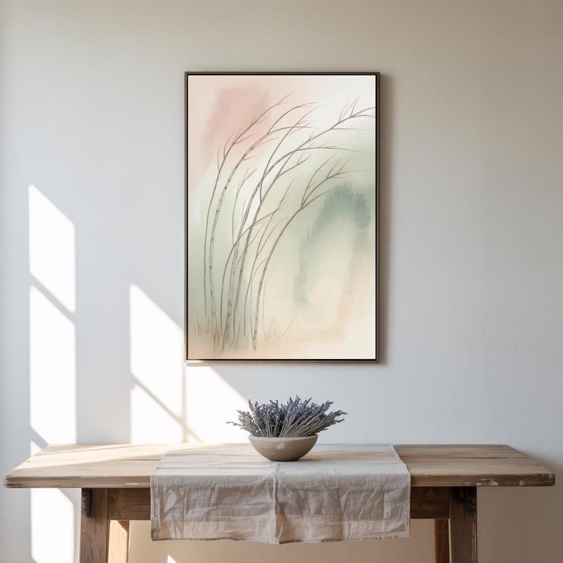 Whispers Of Wind Minimalist Tree Print - Image 2