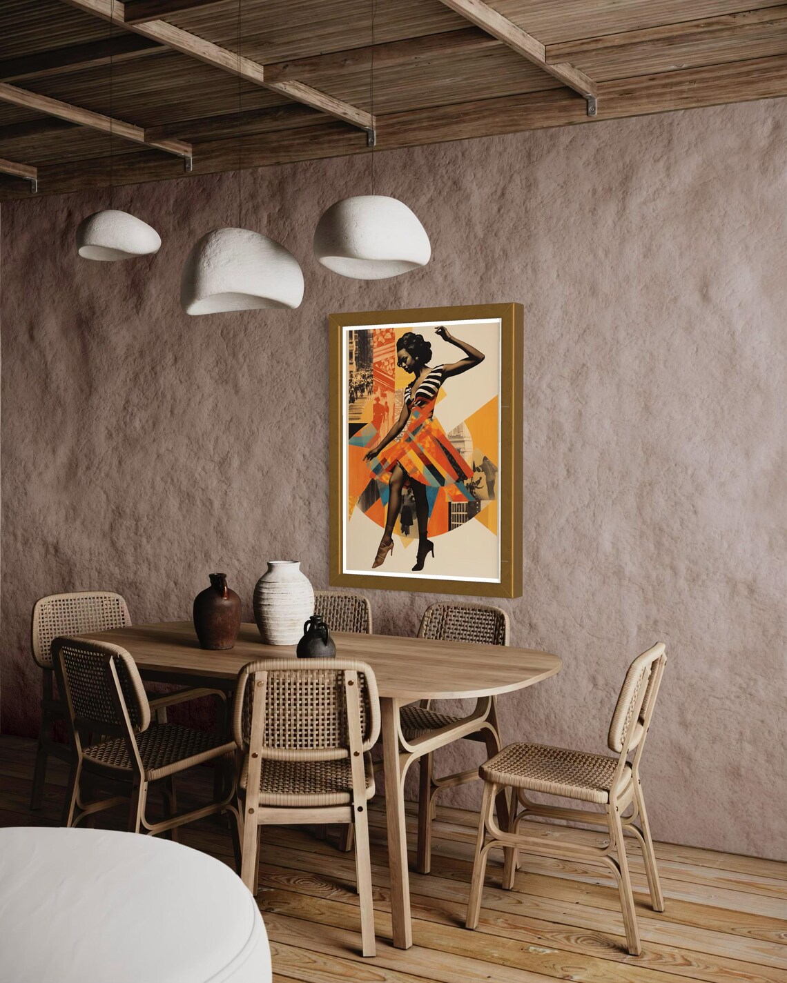 Romantic Vintage Black Girl Art Print, Rustic Decor - Image 5