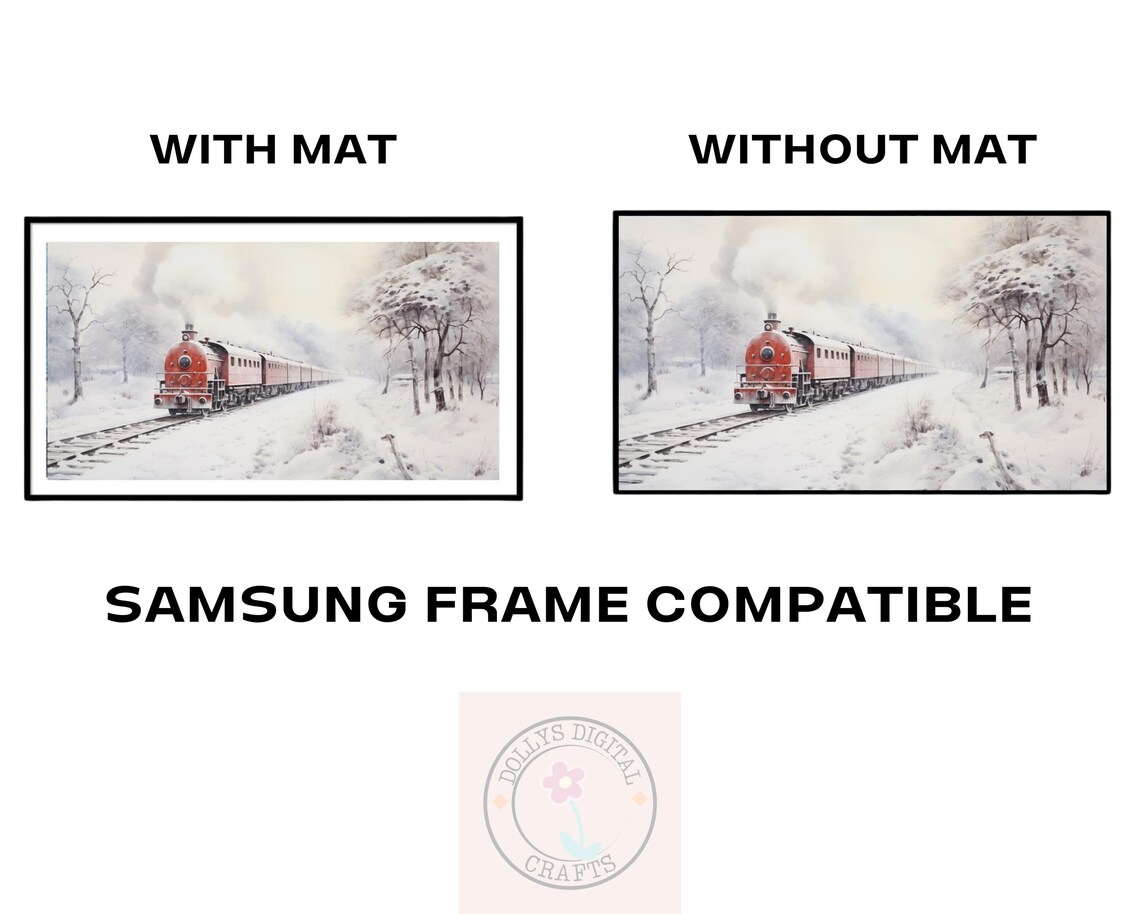 Red Steam Train Snowy Winter Journey Vintage Locomotive Art Poster - Image 6