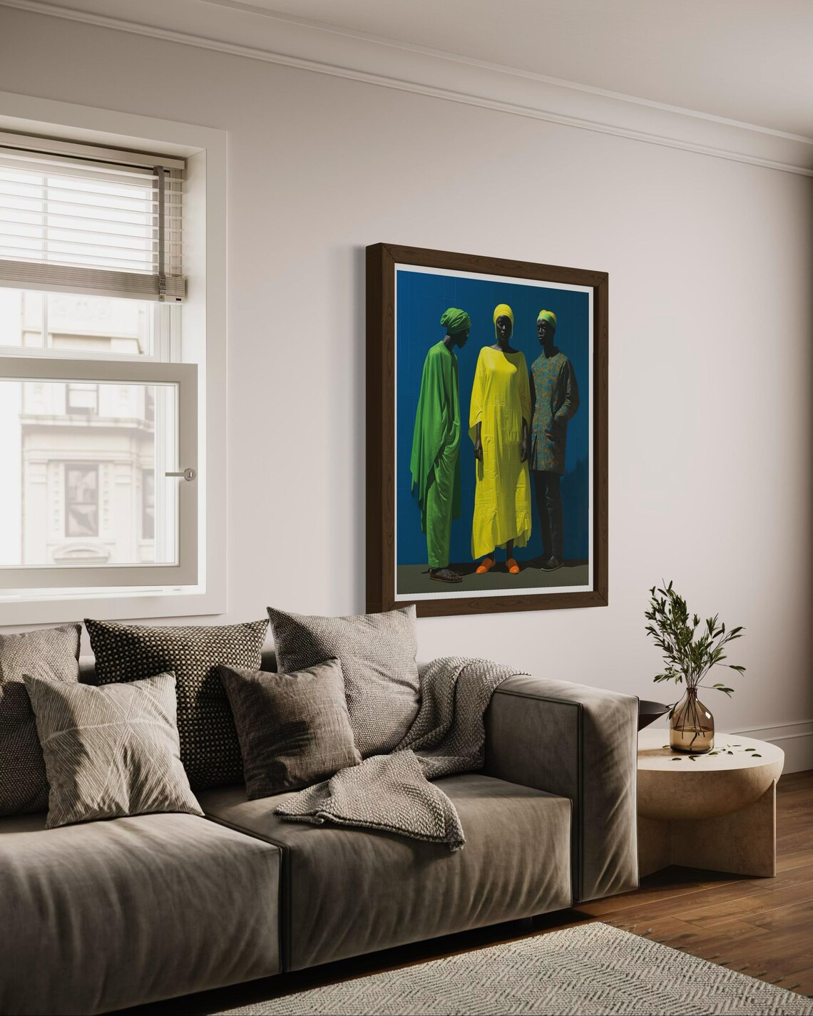 Elegant African Fashion Painting Colorful Traditional Attire Poster - Image 4