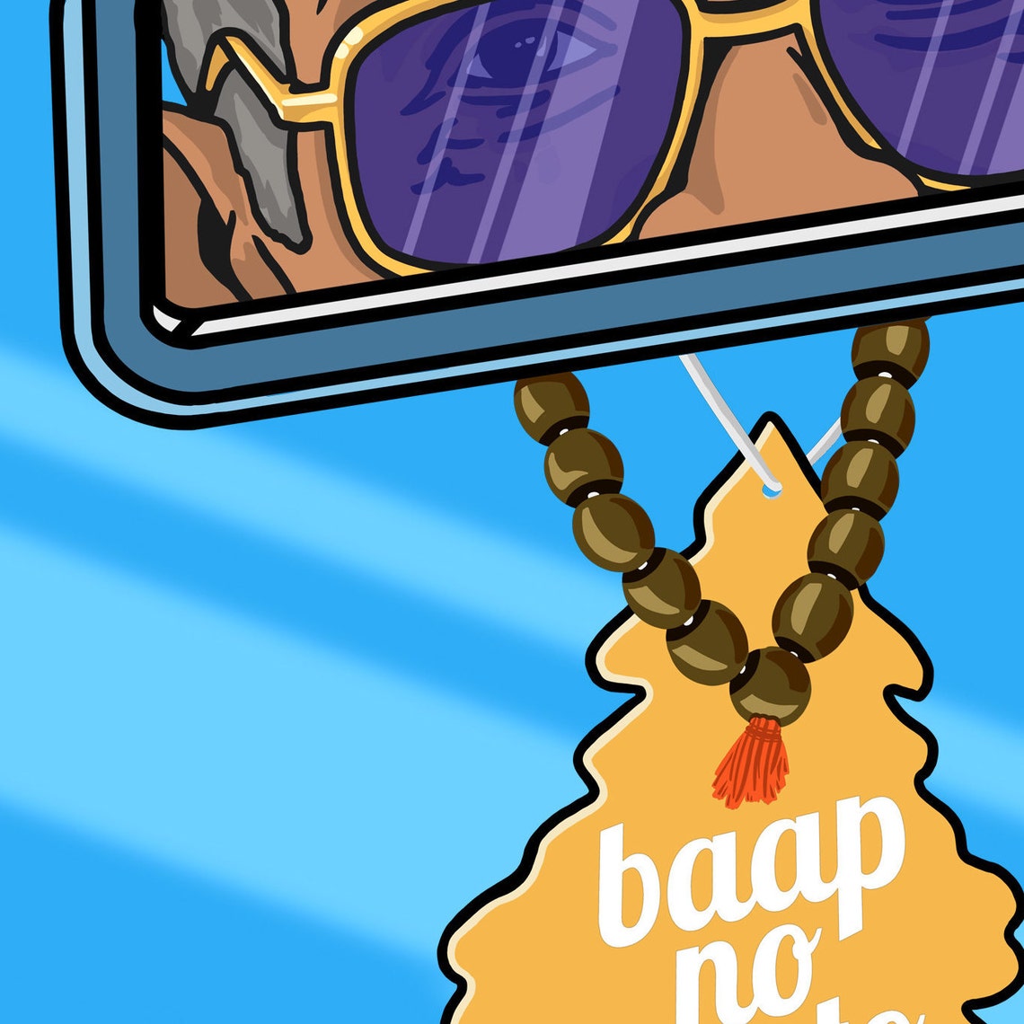 Indian Desi Baap No Rasto Travel Poster - Image 2