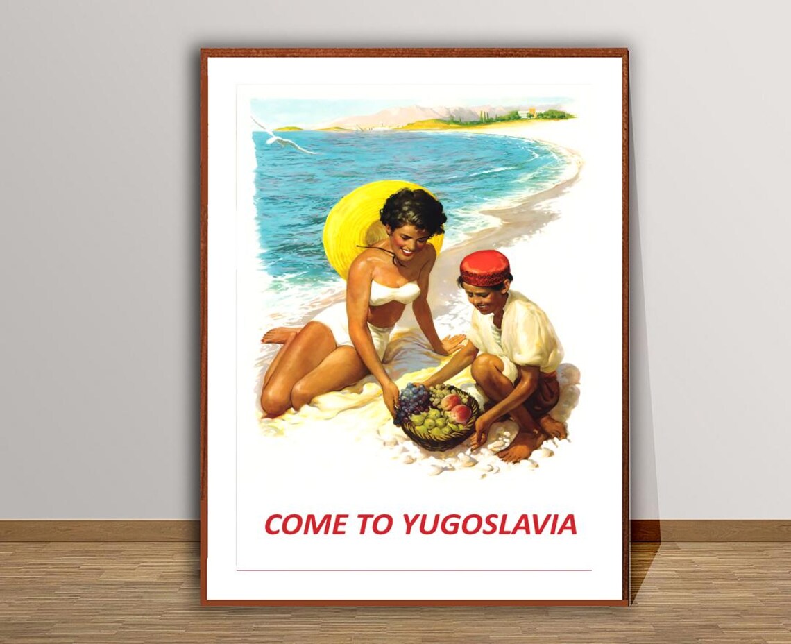 Come To Yugoslavia Vintage Travel Poster - Image 2
