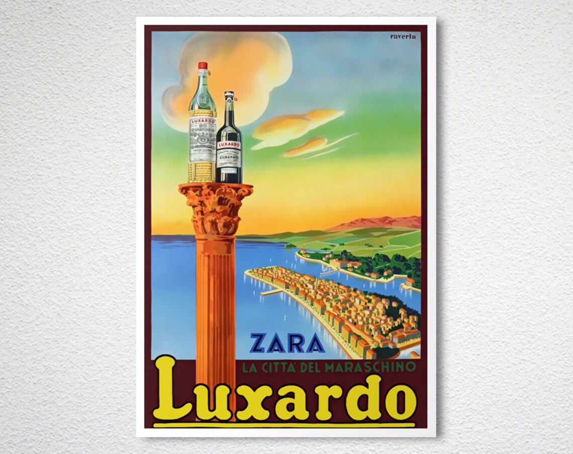 Luxardo Liqueur Vintage Fooddrink Travel Poster - Image 2