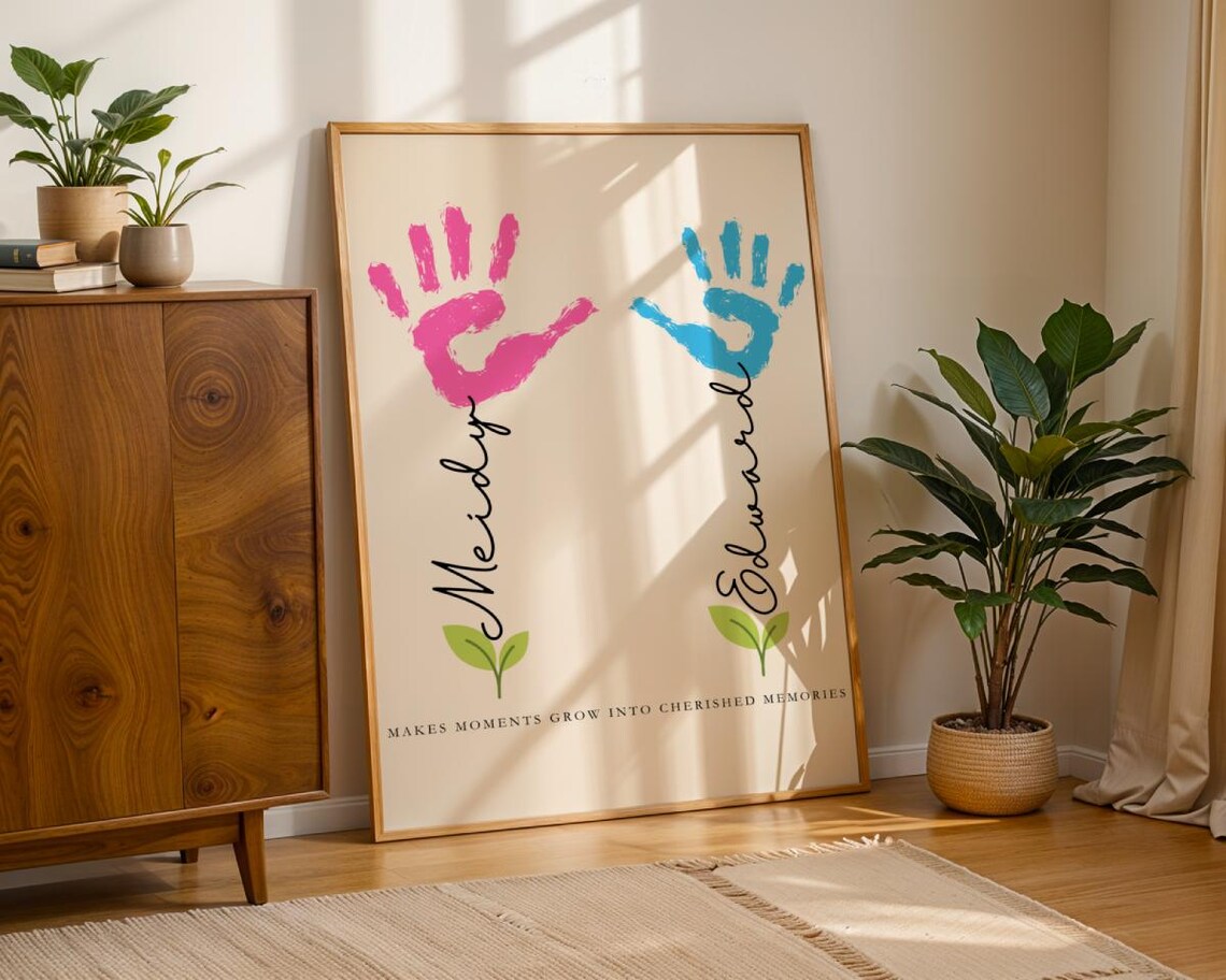 Personalized Mum Gift, Baby Handprint Keepsake - Image 4