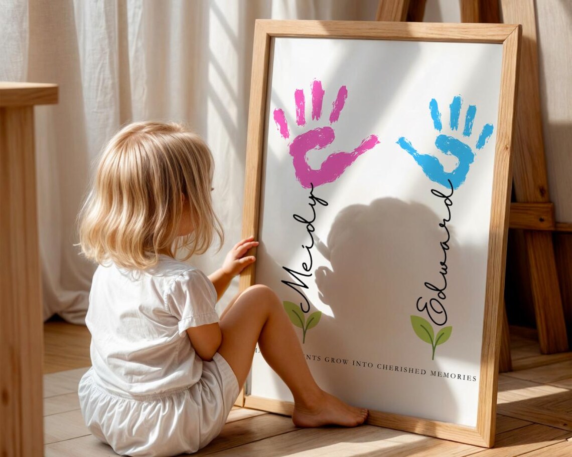 Personalized Mum Gift, Baby Handprint Keepsake - Image 3