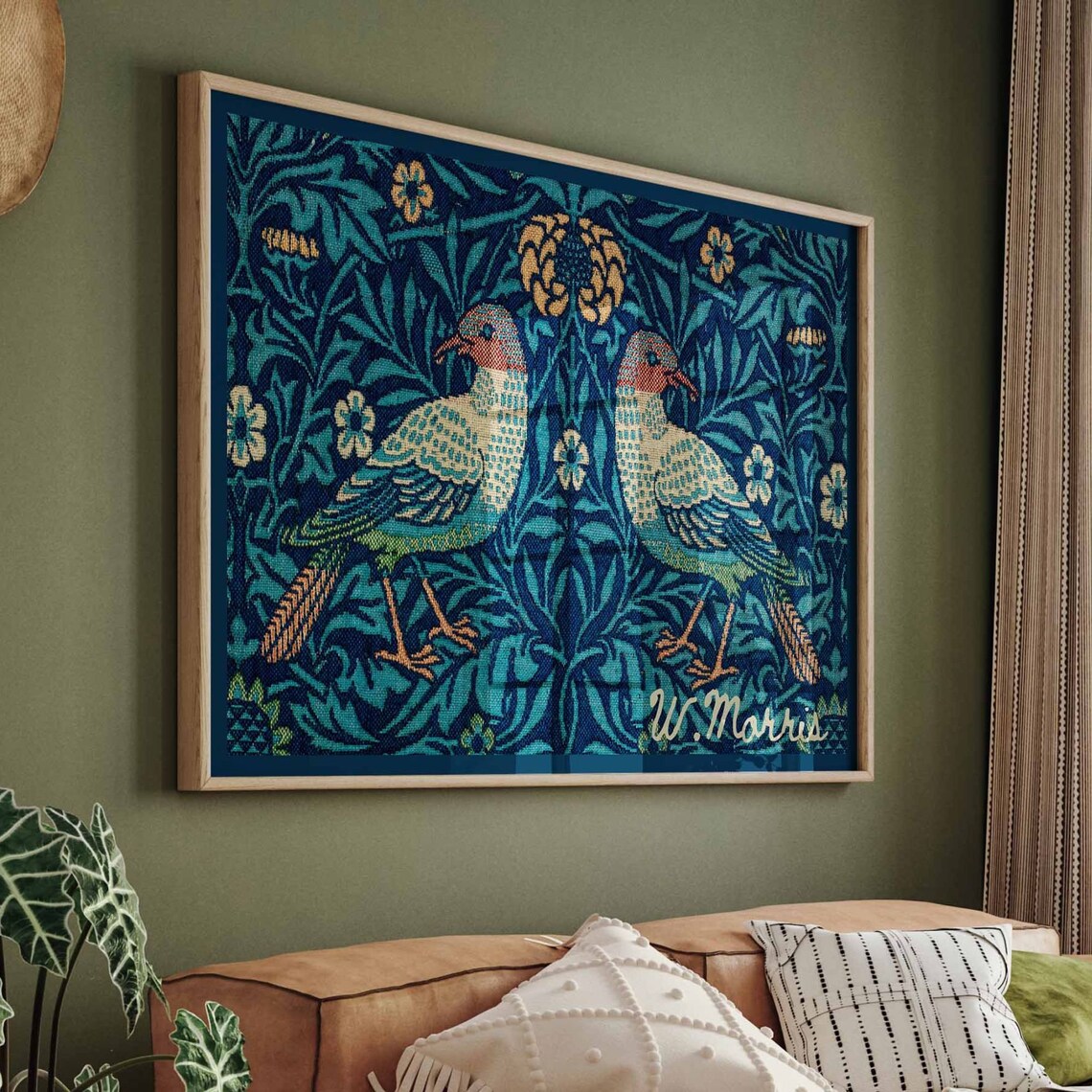 William Morris Textile Wall Art, Art Print