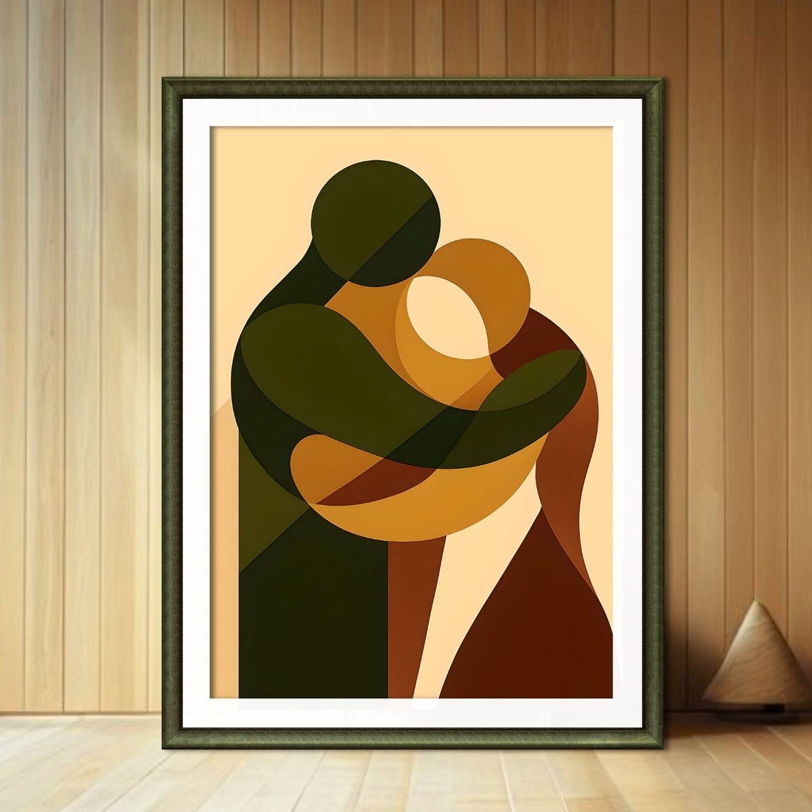 Hug Couple Abstract Print Friends Hugging Minimalist Poster Illustration Anniversaryloversfriends Gift