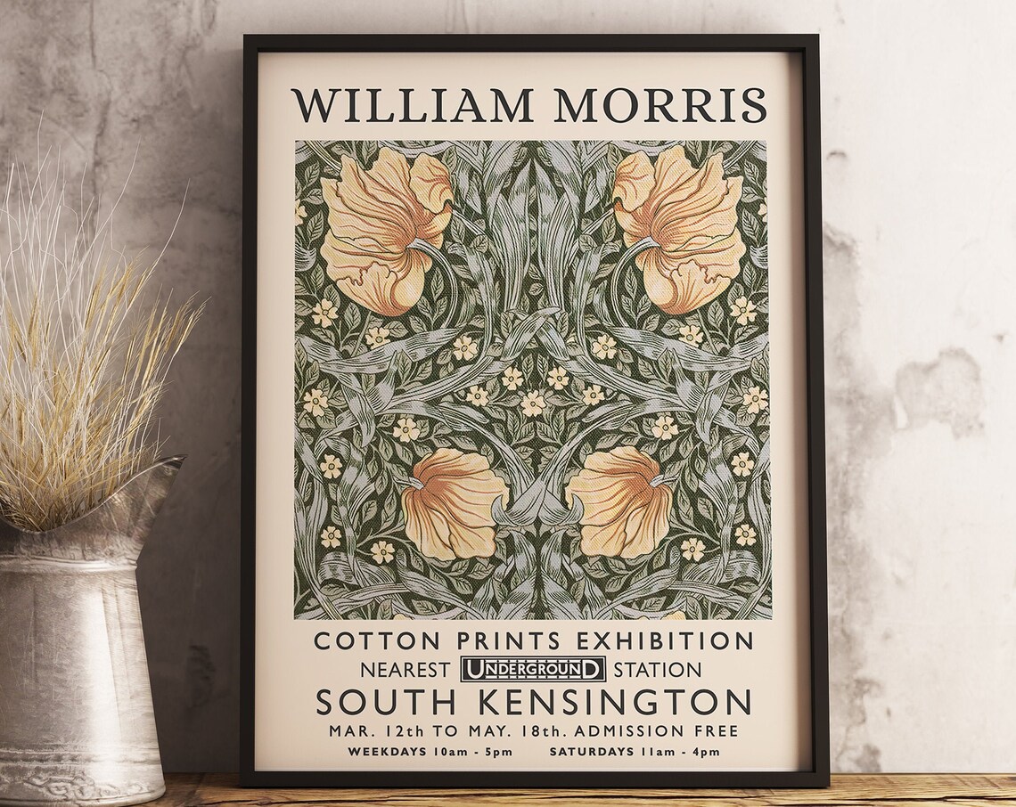 William Morris Vintage Exhibition Art Print - Image 4