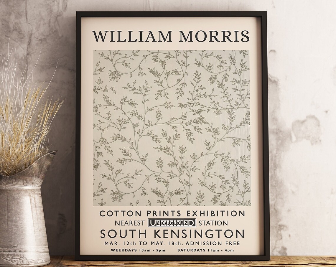William Morris Vintage Floral Poster Print - Image 3