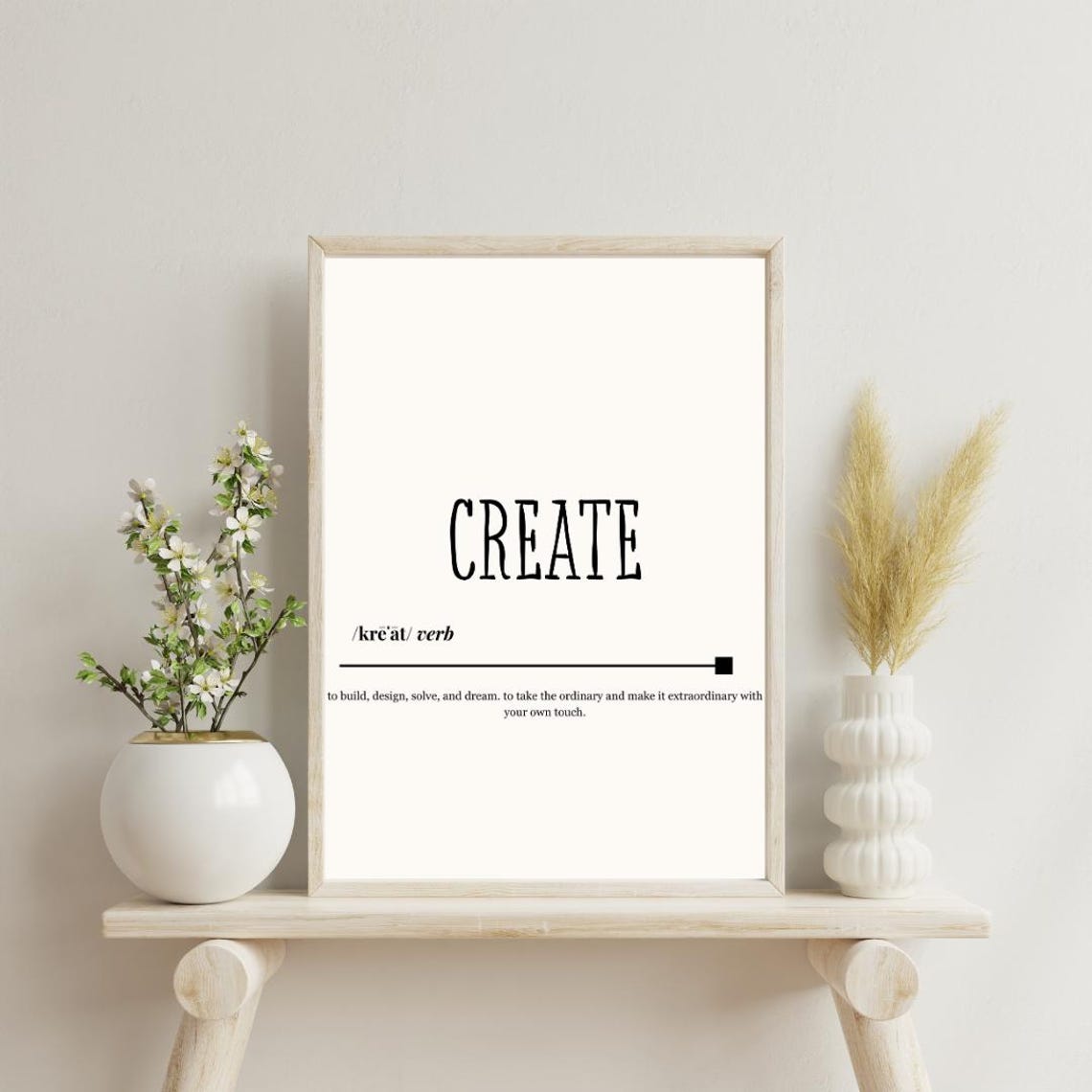 Create Wall Art For Creatives Minimalist Inspirational Decor Home Office Artists Designers Makers - Image 2