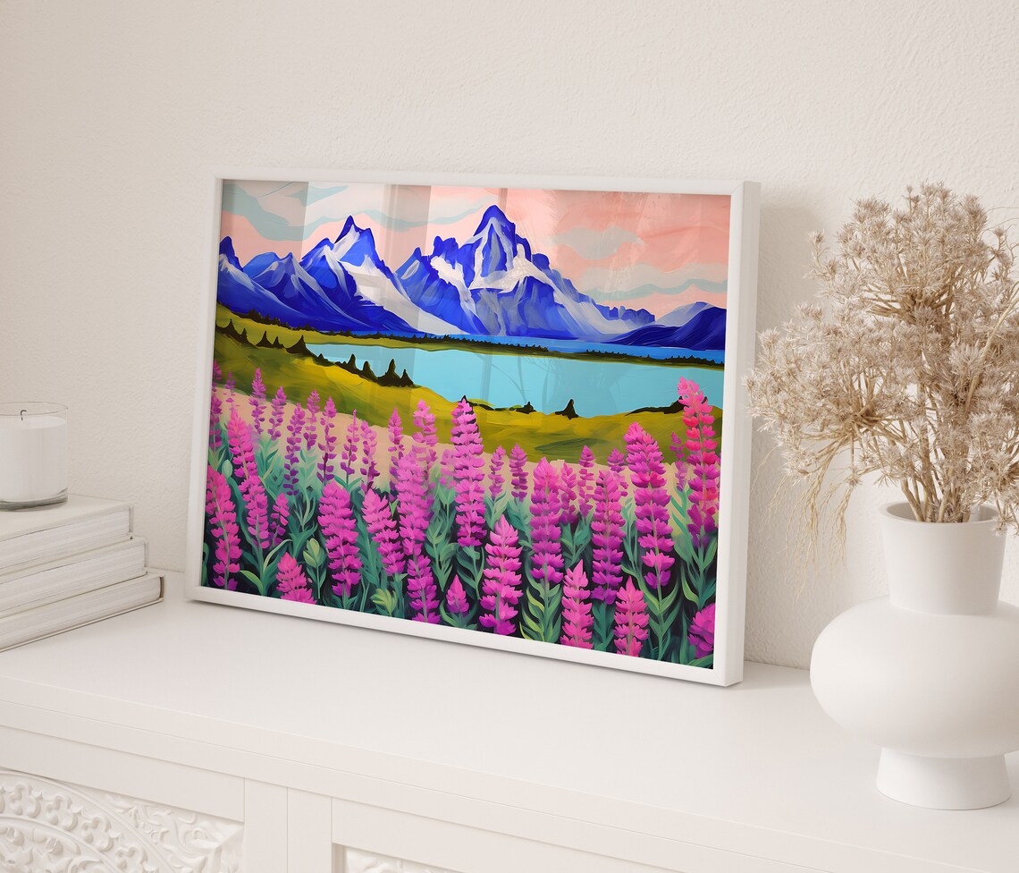 Vestrahorn Mountain Iceland Travel Poster, Landscape - Image 2