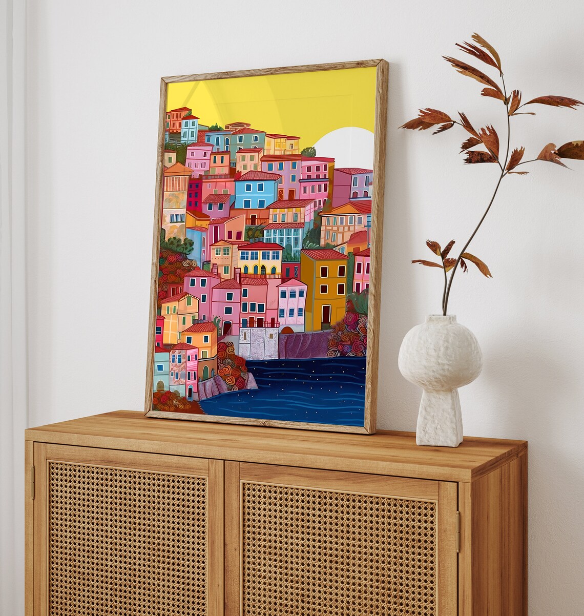 Manarola Illustration, Cinque Terre Travel Poster - Image 2