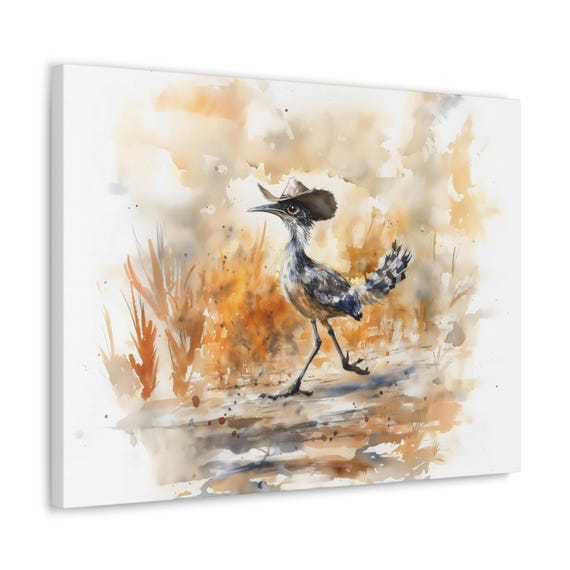 Road Runner Cowboy Grit Maximalist Eclectic Western Print Bold Altered Party Portrait Fantasy Fun Colorful Renaissance Rustic Art