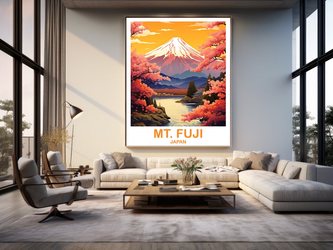 Mtfuji Travel Art Japan Wall Art Poster Travel Wall Art Landscape Travel Wall Art Japan Travel Poster Japan Travel T2asjaho4 - Image 2