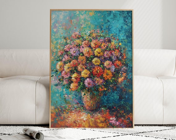 Chrysanthemum Painting - Modern Travel Poster