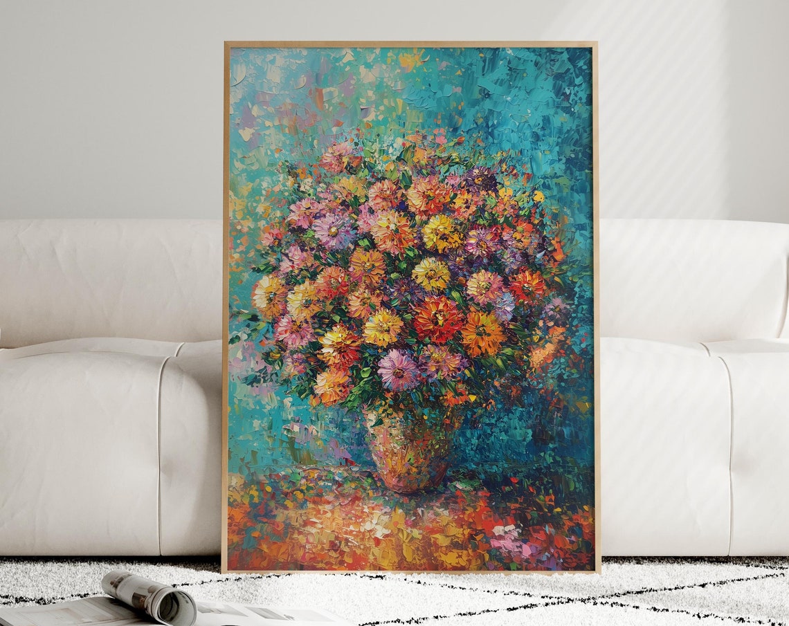 Chrysanthemum Painting - Modern Travel Poster