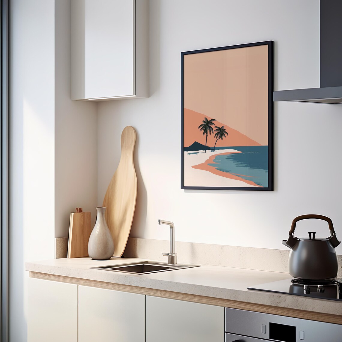 Peachy Paradise - Minimalist Travel Poster - Image 3