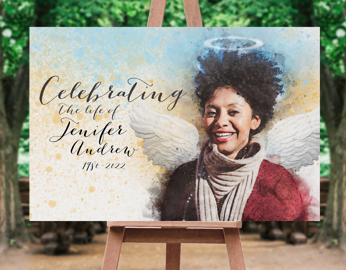 Funeral Welcome Sign, Celebration of Life Decor - Image 4