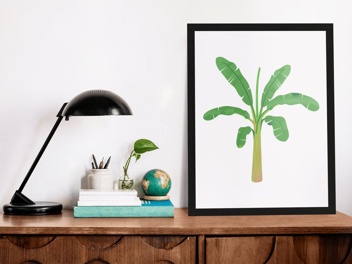 Banana Palm Tree Tropical Botanical Illustration Wall Decor Poster - Image 8
