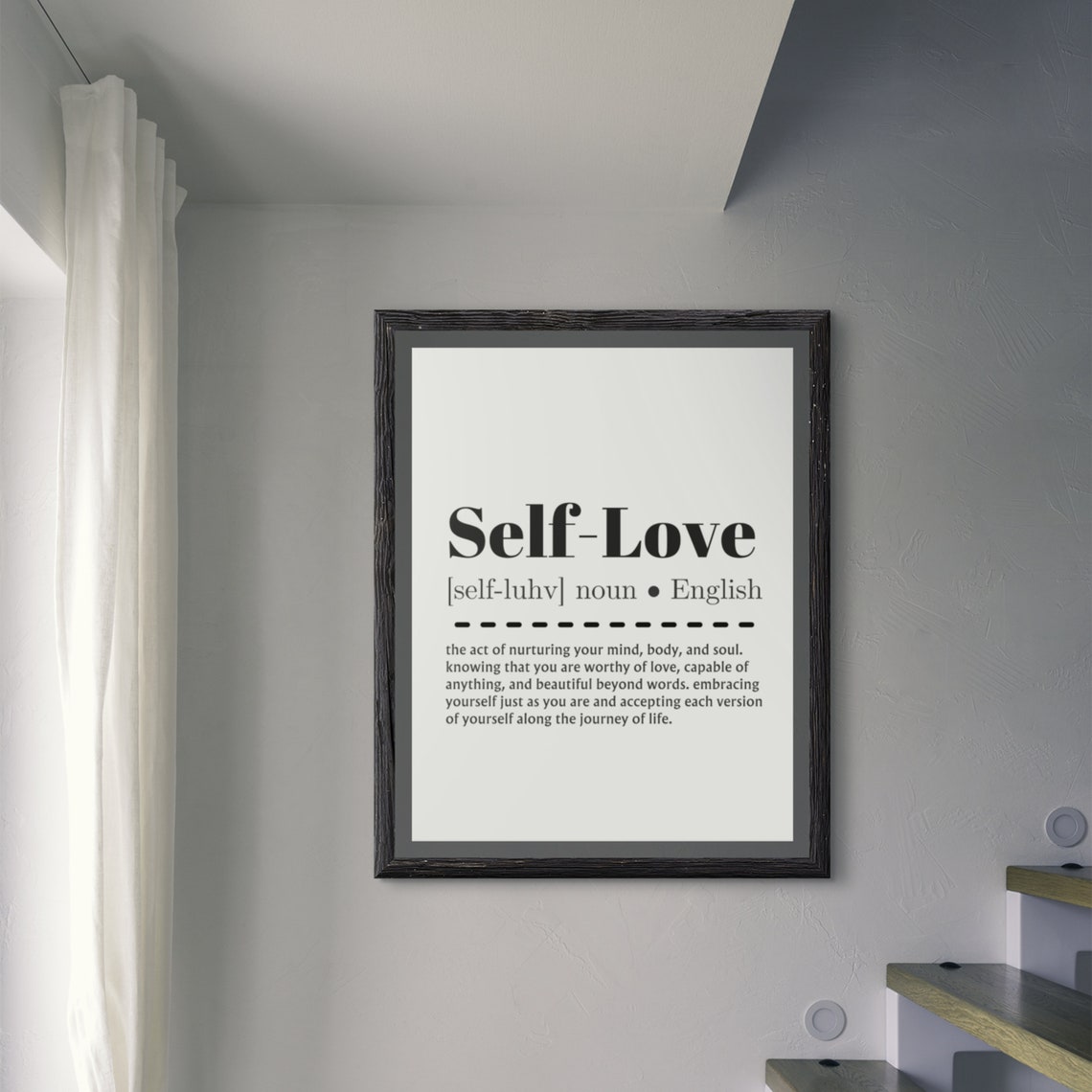 Self-Love Dictionary Definition Self Care Quote Poster for Her - Image 8