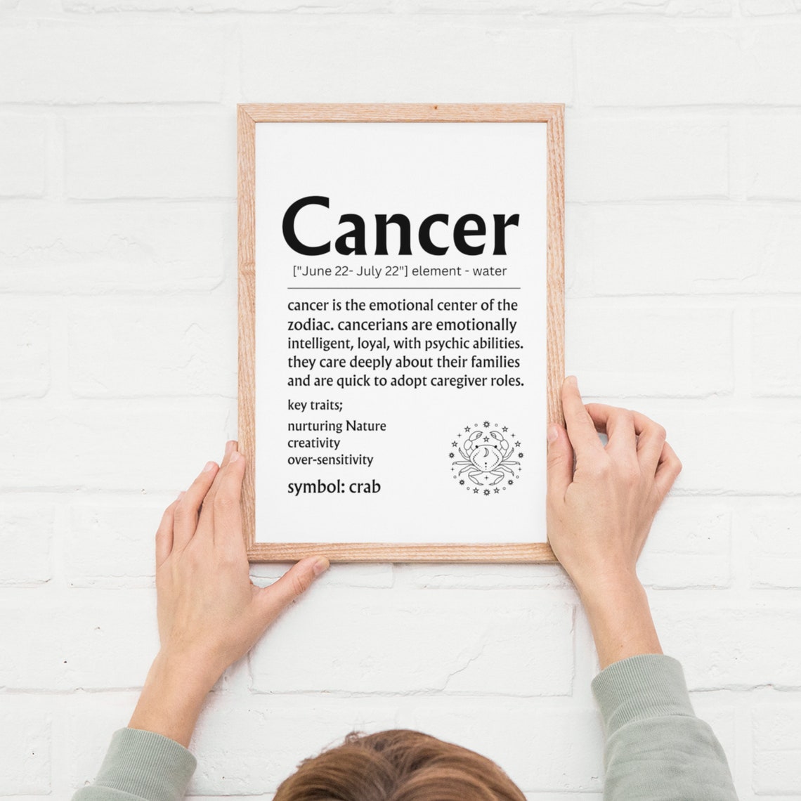 Cancer Definition Print Cancer Gifts Cancer Print Cancer Decor Zodiac Gifts Cancer Birthday Gift - Image 4