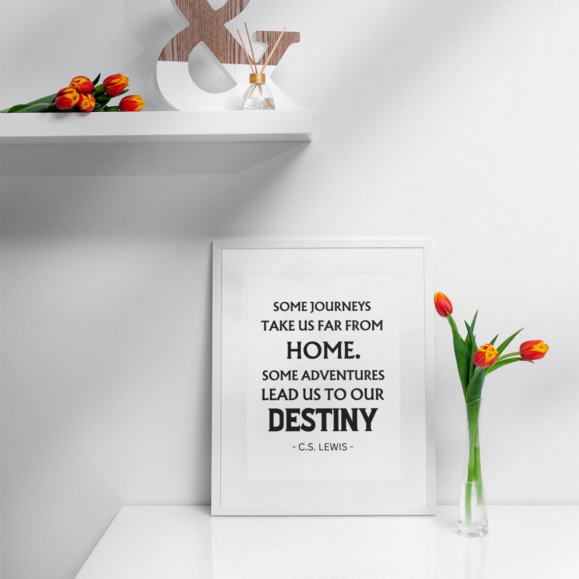 C. S. Lewis Some Journeys Destiny Adventure Inspirational Poster - Image 8