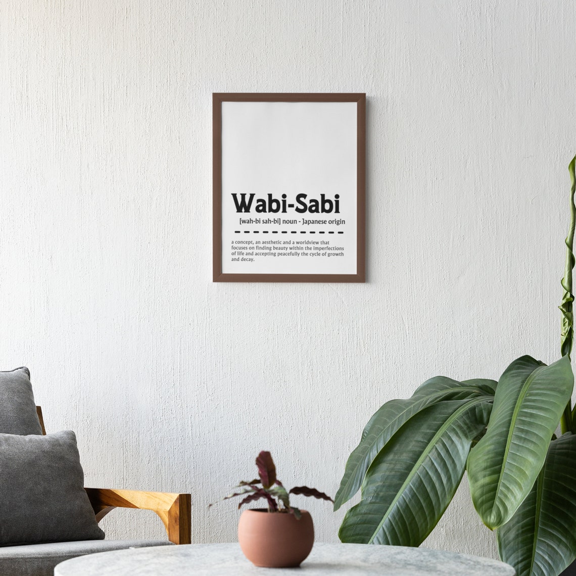 Wabi-Sabi Japanese Philosophy Dictionary Definition Quote Poster - Image 7