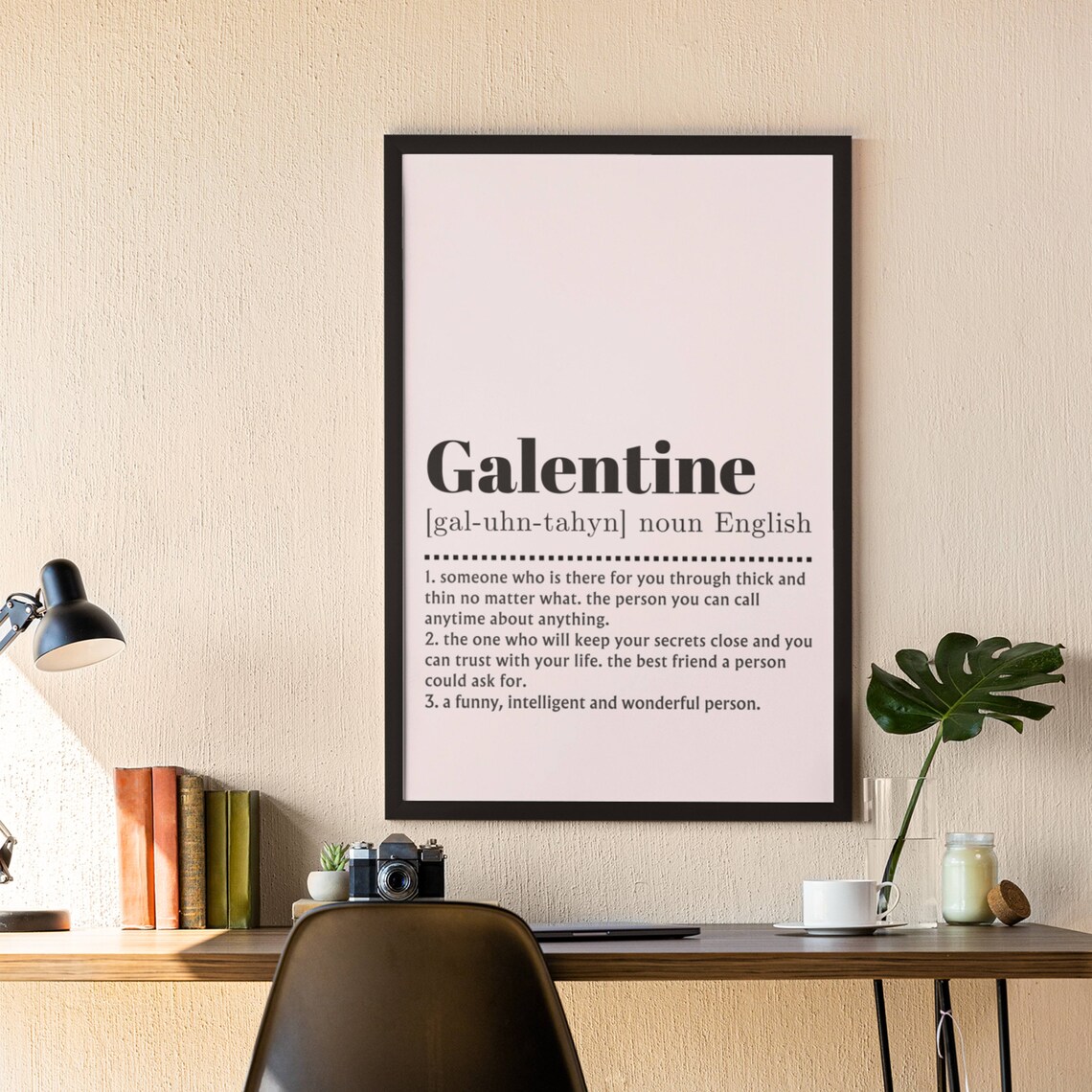Galentine Definition Poster, Friendship Gift For Friends - Image 9