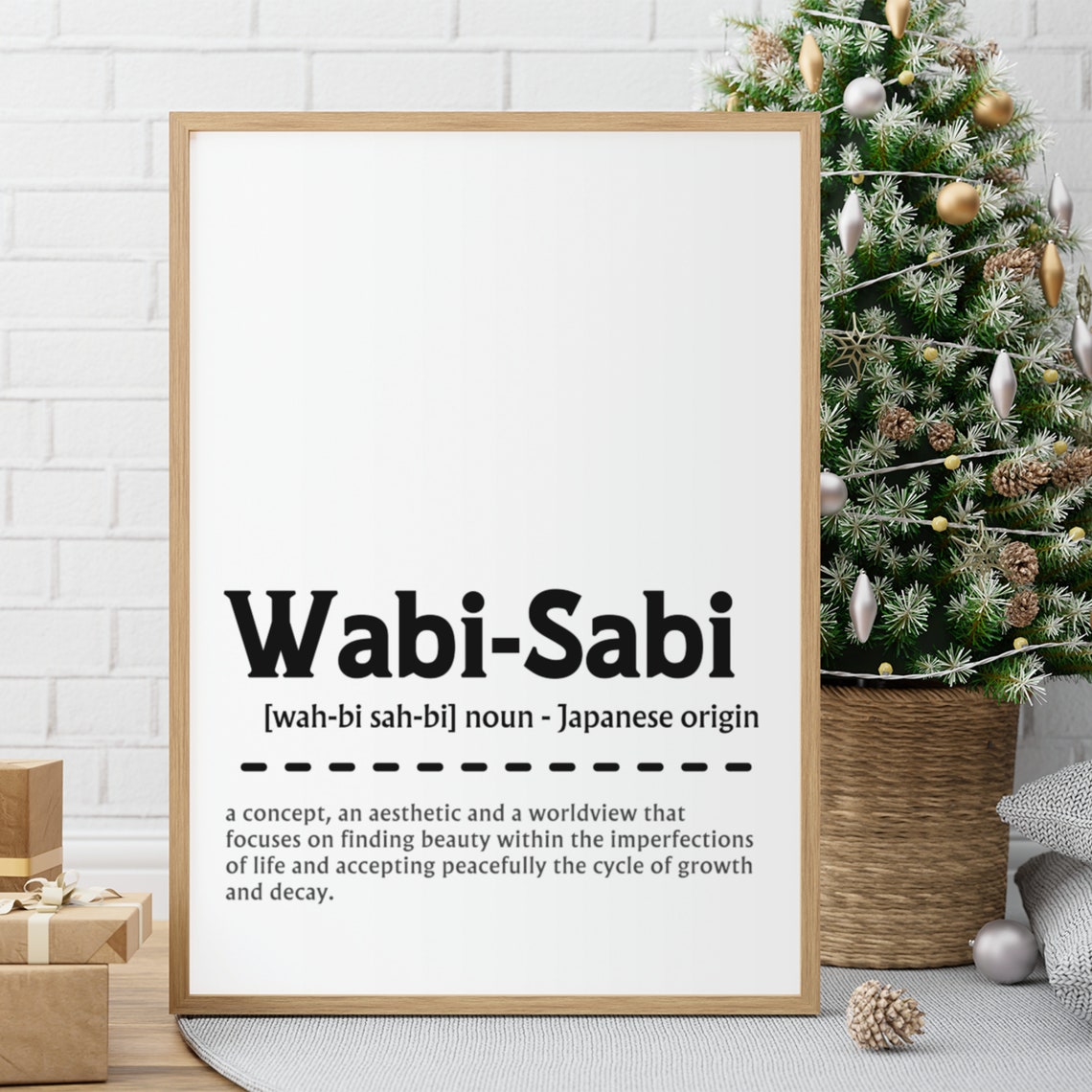 Wabi-Sabi Japanese Philosophy Dictionary Definition Quote Poster - Image 9