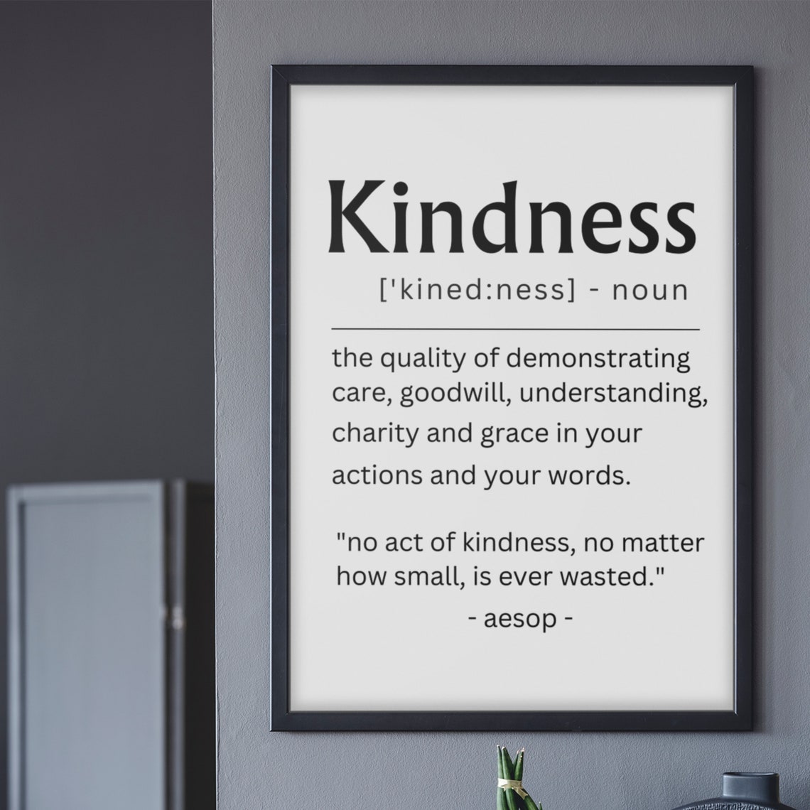Kindness Definition Inspirational Quote Classroom Decor Poster - Image 6