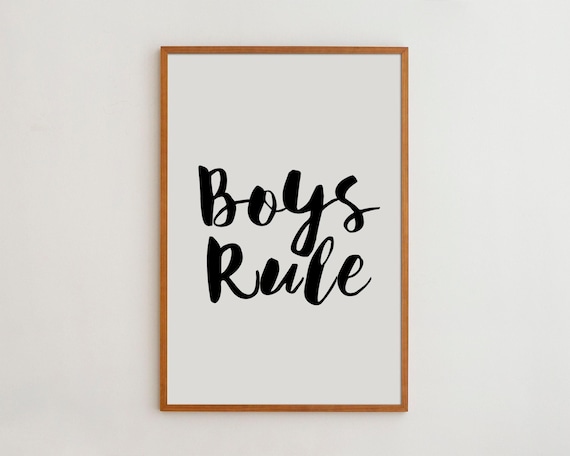 Funny Nursery Typography Poster for Kids Room Decor