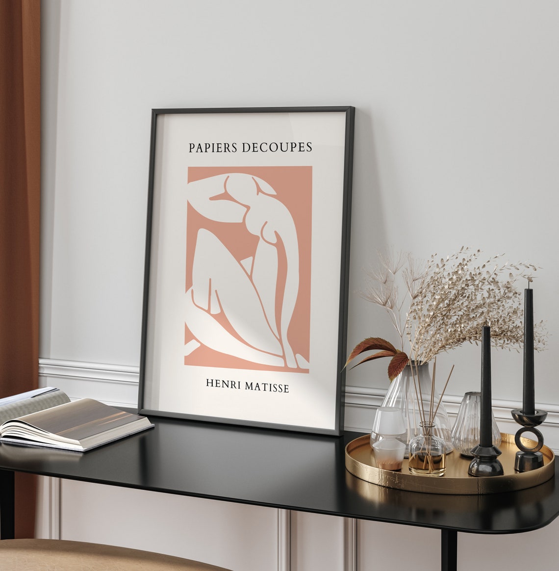 Henri Matisse Papiers Decoupes Terracotta Nude Cut-Out Poster - Image 3