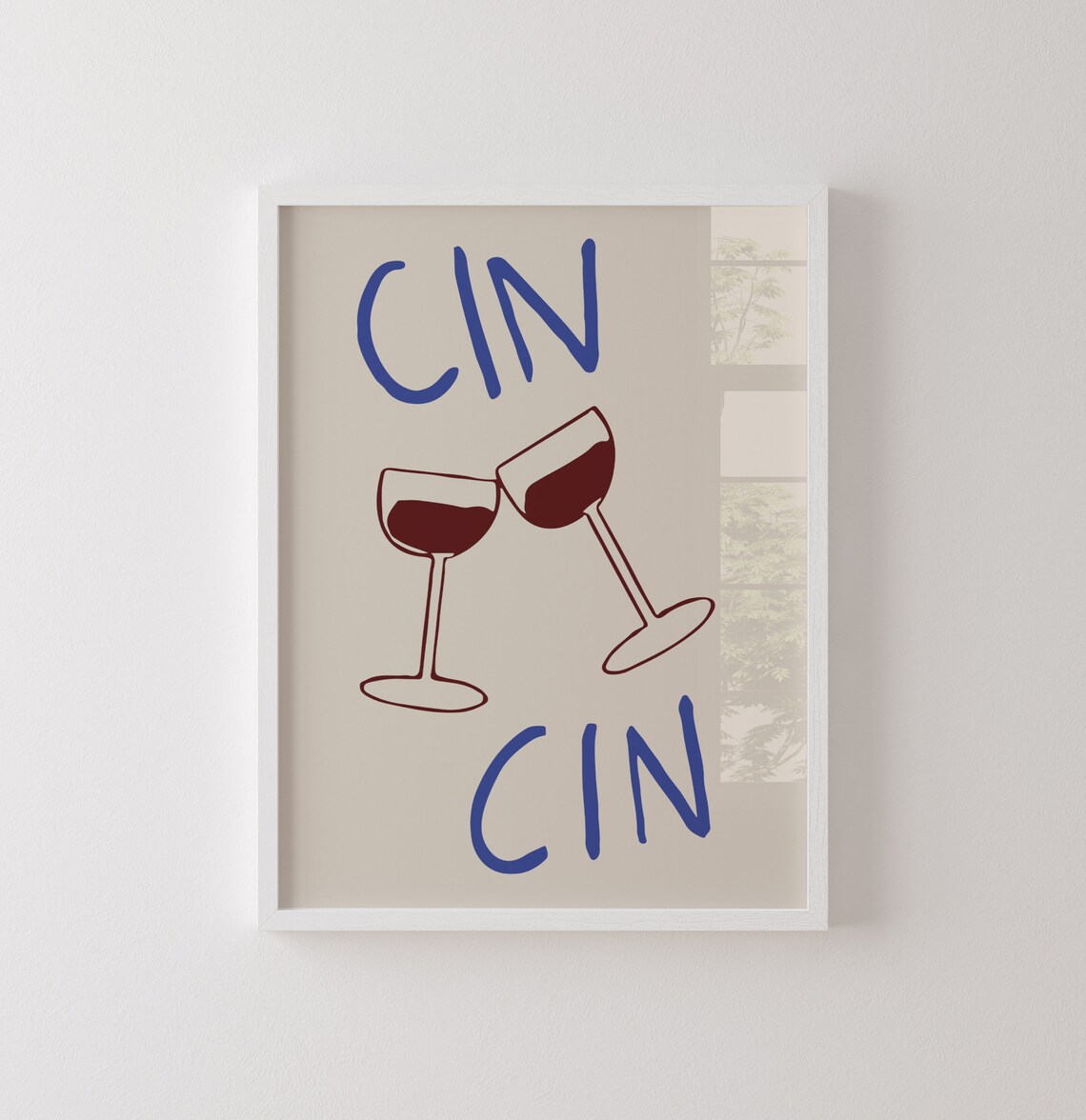 Cin Cin Cheers Wine Glasses Kitchen Art Print - Image 6
