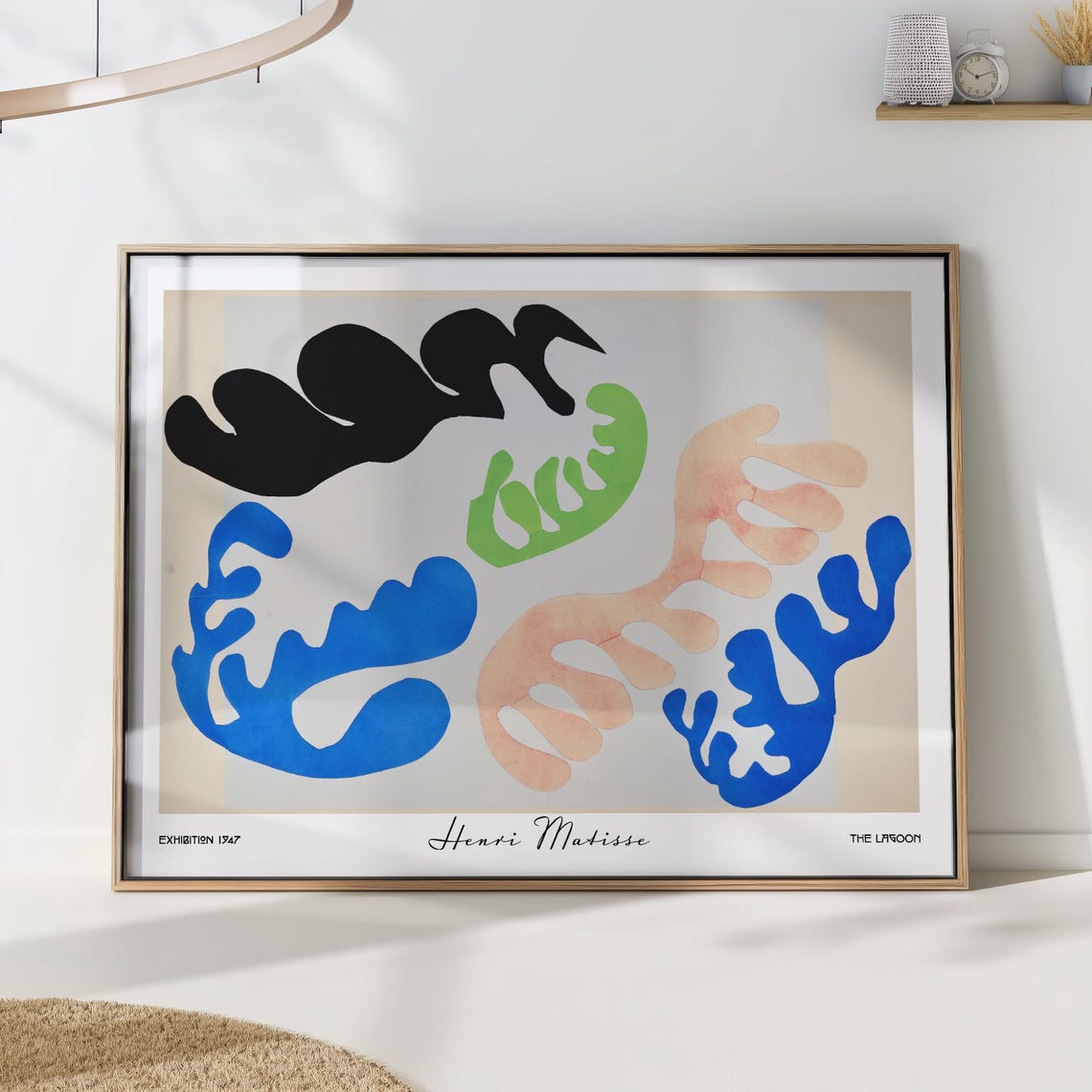 Henri Matisse The Lagoon Abstract Organic Art Print Mid Century Colorful Nautical Wall Decor