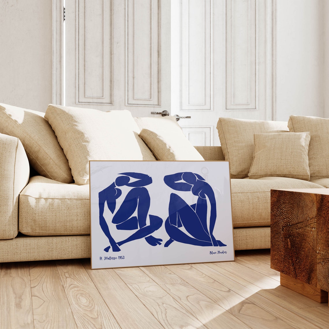 Henri Matisse Blue Nudes 1953 Two Abstract Paper Cutout Figures Poster - Image 3