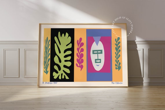 Henri Matisse Print The Eskimo 1947 Mid Century Modern Wall Art Abstract Poster