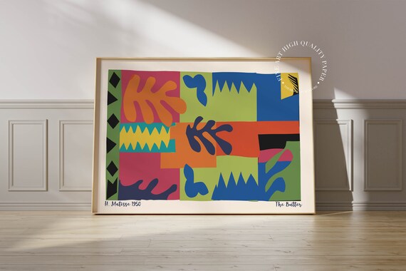 Henri Matisse The Butter 1950 Colourful Abstract Cutouts Poster