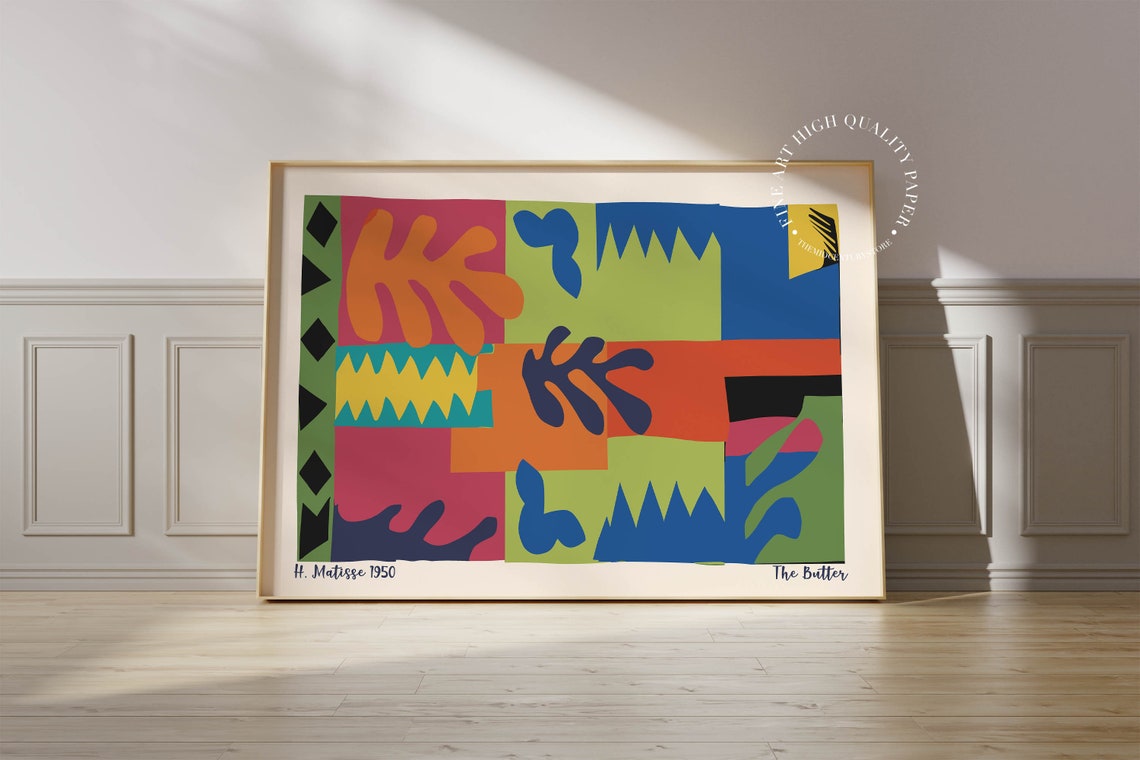 Henri Matisse Print The Butter Mid Century Modern Wall Art Abstract Poster 1950