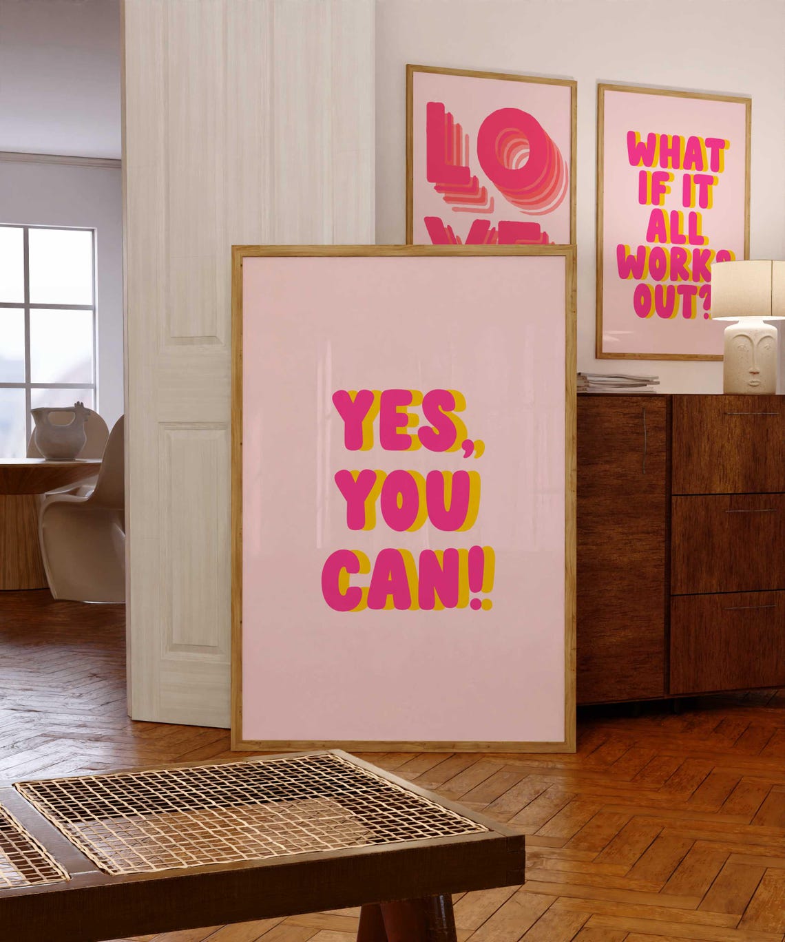 Affirmation Duo Set What If It All Works Out Yes You Can Poster - Image 3