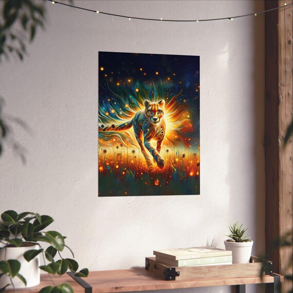 Cheetah Poster, Decor for Animal Lovers